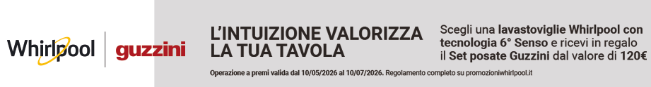 Whirlpool lavastoviglie regala il set posate